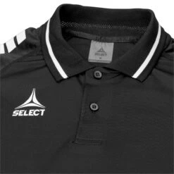 SELECT Monaco Technical Polo 35 SELECT Monaco Technical Polo -Select 11384662 630069 black white Technical Polo Monaco v24 extra closeup