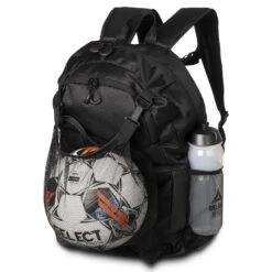 SELECT Backpack With Net For Ball - Milano 5 SELECT Backpack With Net For Ball - Milano -Select 8558423 830028 black Backpack milano with net for ball or boots with water bottle and ball