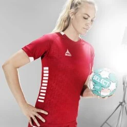 SELECT Spain Short Sleeve Player Shirt - Women -Select 8573811 600070 red Players Shirt SS Spain Women action 1