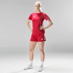 SELECT Spain Short Sleeve Player Shirt - Women -Select 8573817 600070 red Players Shirt SS Spain Women action 3