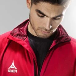 SELECT Spain Training Zip Jacket -Select 8575174 610092 red Training Zip Jacket Spain closeup