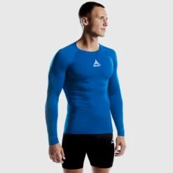 SELECT Shirts Long Sleeve Baselayer -Select 8575300 660003 blue Shirt LS Baselayer model