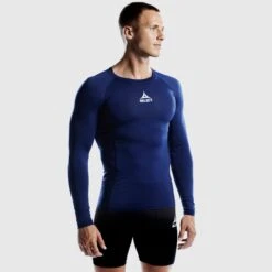SELECT Shirts Long Sleeve Baselayer -Select 8575302 660003 navy Shirt LS Baselayer model