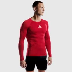 SELECT Shirts Long Sleeve Baselayer -Select 8575303 660003 red Shirt LS Baselayer model