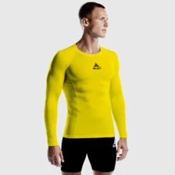SELECT Shirts Long Sleeve Baselayer -Select 8575305 660003 yellow Shirt LS Baselayer model