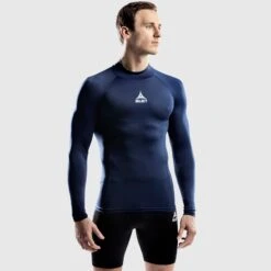 SELECT Baselayer Long Sleeve Turtle Neck -Select 8575309 660005 Navy Shirt LS turtleneck Baselayer light compression model